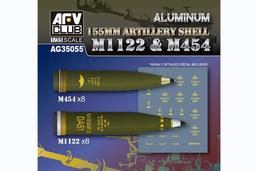 AG35055 1/35 155mm Artillery Shell M1122, M454