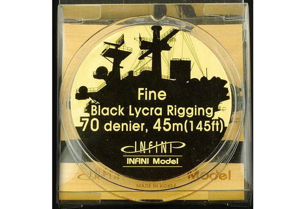 IR-0701B Fine lycra rigging Black ( 전기선 표현)