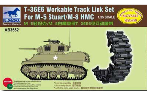 AB3552 1/35 T-36E6 Workable Track Set For Stuart
