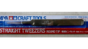 TA74109 Tamiya HG Straight Tweezers Round Tip