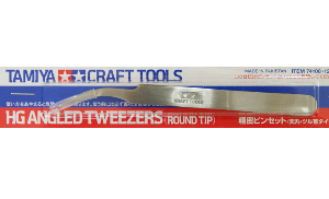 TA74108 HG Angled Tweezers (Round Tip)