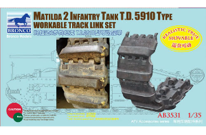 AB3531 1/35 Matilda 2 T.D. 5910 Type Workable Track Link Set