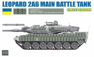 RFM5103 1/35 Leopard 2A6 w/Ukraine Decal,Kontakt1 ERA,Workable Tracks