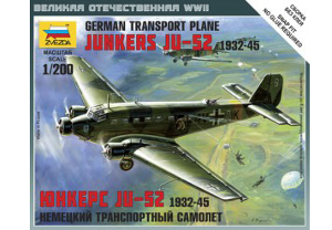ZV6139 1/200 Junkers Ju-52 German Transport Plane