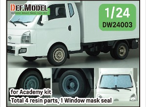 DW24003 1/24 Hyundai Porter II steel wheel set (for 1/24 Academy kit)