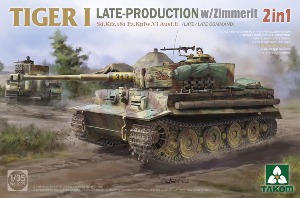 TM2199 1/35 Tiger I Late Production w/Zimmerit Sd.Kfz.181 Pz.Kpfw.VI Ausf.E