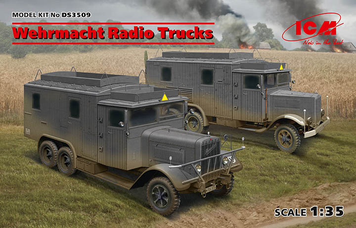 1/35 Wehrmacht Radio Trucks - Henschel 33D1 Kfz.72, Krupp L3H163 Kfz.72