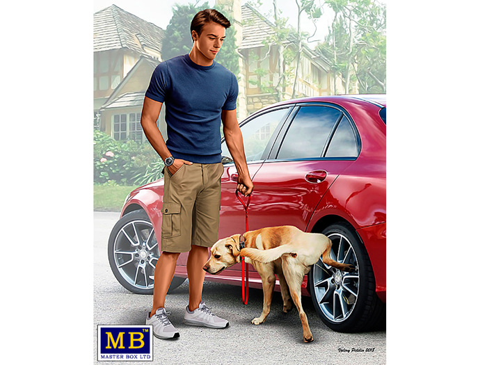 1/24 What he really thinks of your car. Bart and Radley (dog)