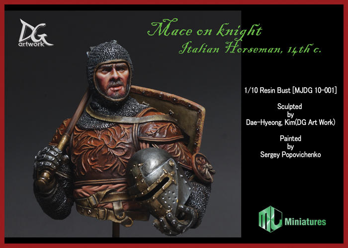1/12 Mace on Knight Italian horseman, 14th c.