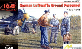1/48 WWII German Luftwaffe Ground Personnel 1939-1
