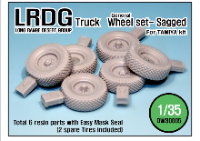 DW30005 1/35 UK LRDG Truck Wheel set (for Tamiya)