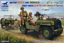 CB35218 1/35 British Recce And Signals Light Truck with 2x Crews（5 figures）