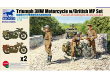 CB35035 1/35 Triumh 3HW Motorcycle w/British MP 2Set