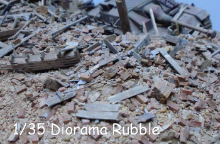 MMD001 1/35 Diorama Rubble 300g/정착본드(폐허지면표현)