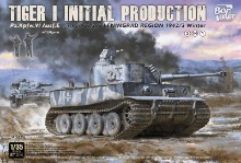 BT014 1/35 Tiger Tank Very Early Type 3 in 1 Dual Track Metal Barrel Attached