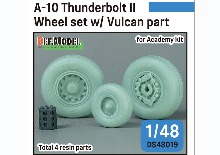 DS48019 1/48 A-10 Thunderbolt II Wheel set w/ Vulcan part for Academy