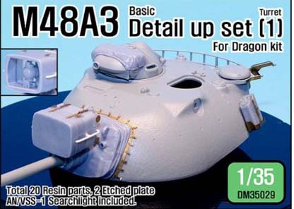 1/35 M48A3 Basic detail up set 1(for Dragon)