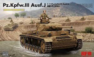 RM5072 1/35 Panzerkampfwagen III Ausf.J w/Full Interior and Workable Track Links