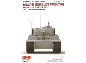 RM5017 1/35 Workable Track Links for Tiger I Late Production