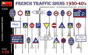 MI35645 1/35 French Traffic Signs 1930-40s